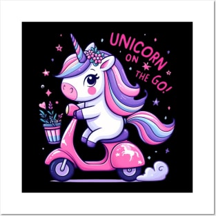 Unicorn on the go Posters and Art